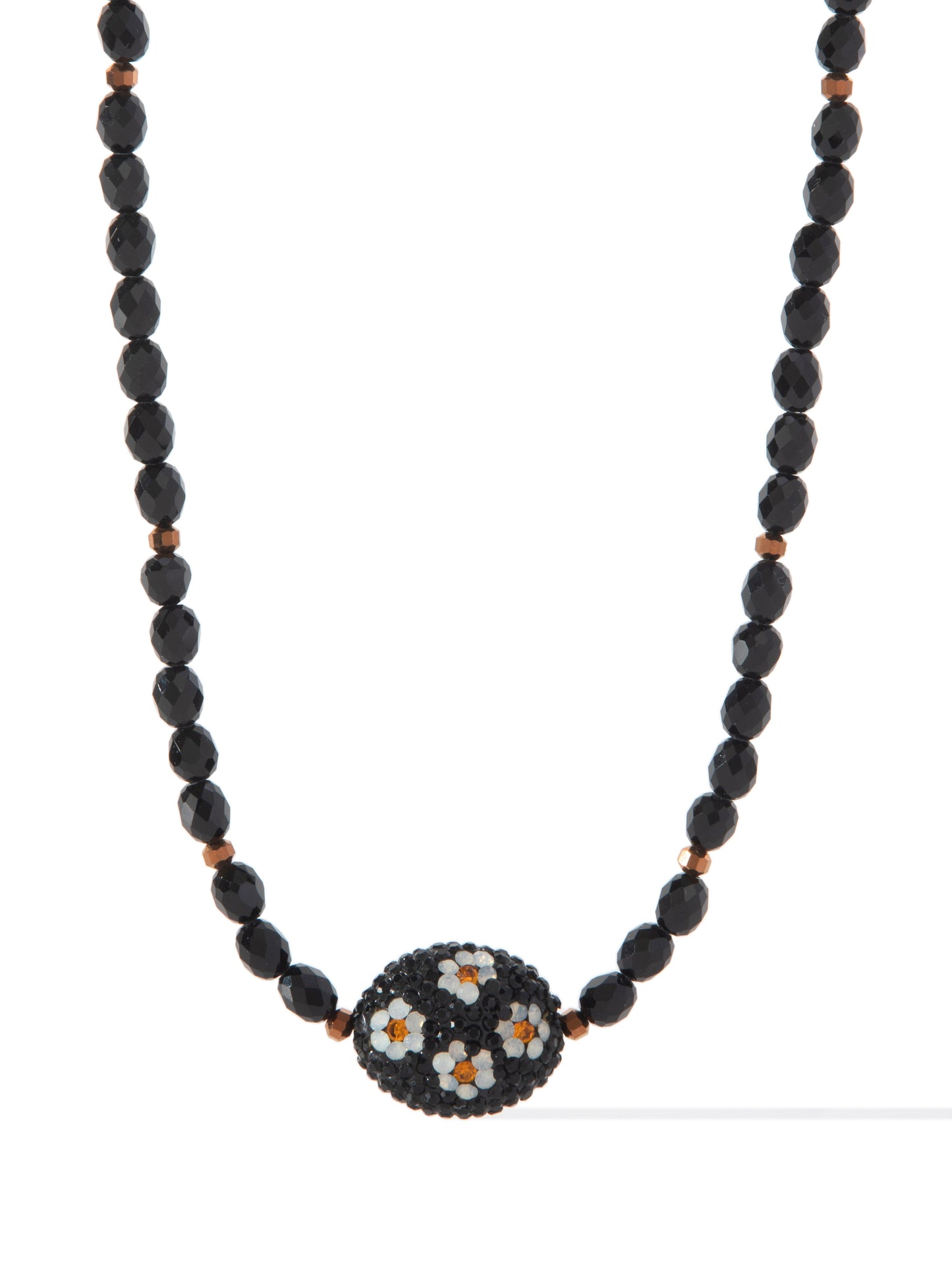 Urban Bloom Necklace - Black
