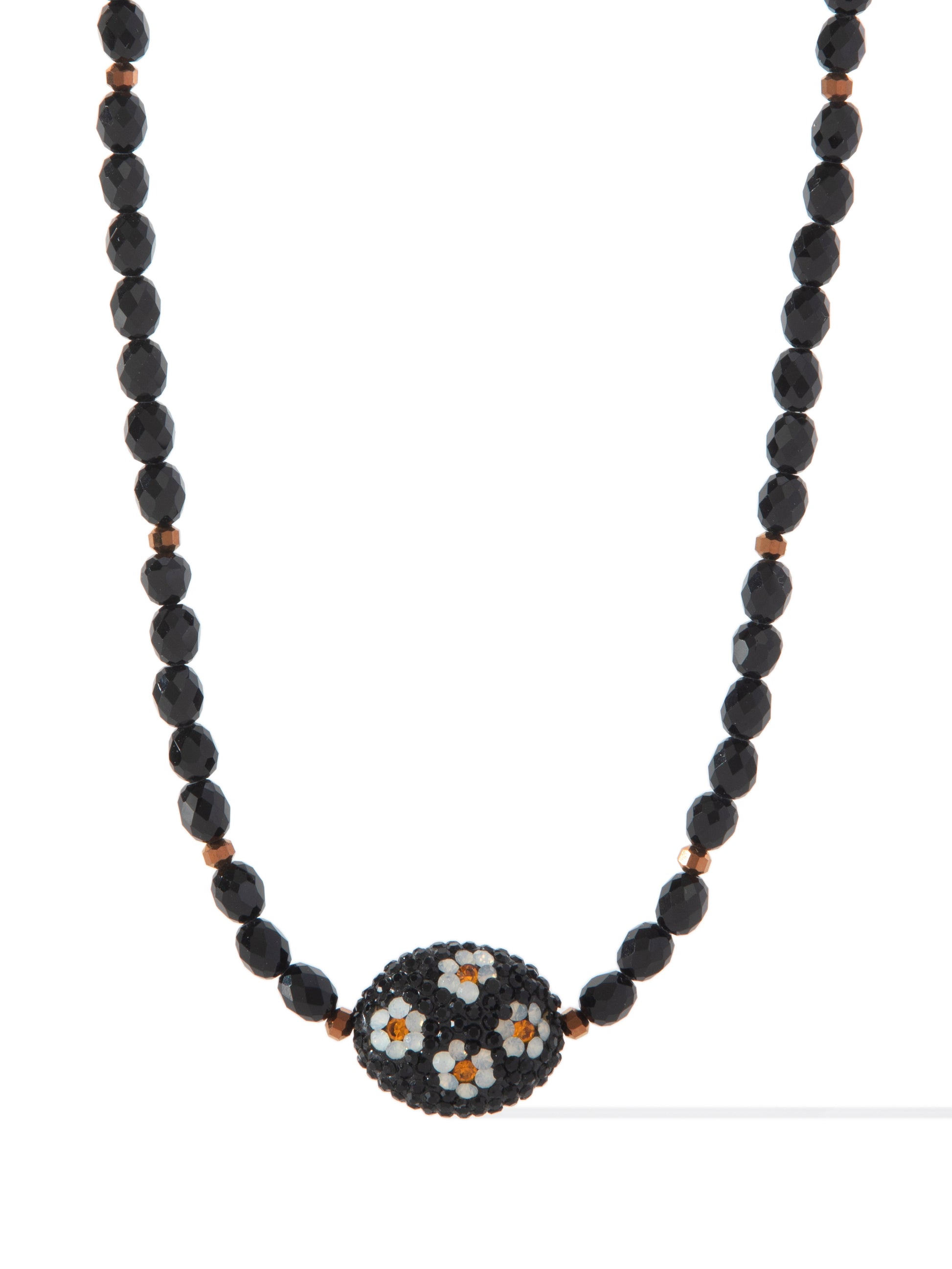 Urban Bloom Necklace - Black
