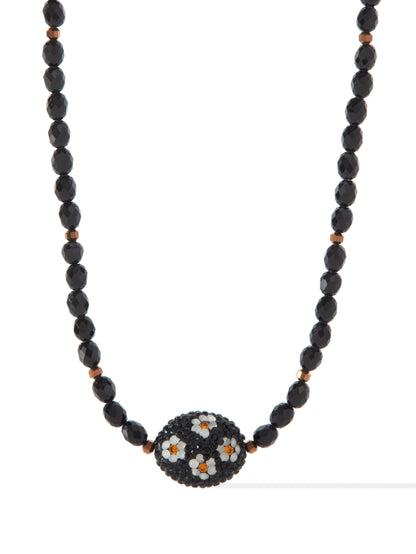 Urban Bloom Necklace - Black
