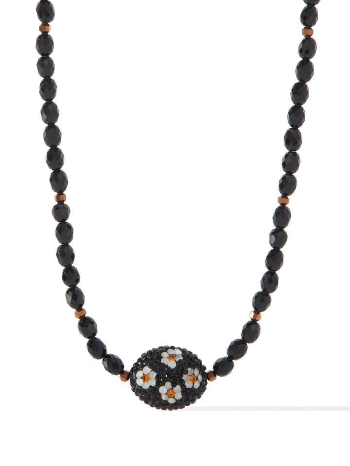 Urban Bloom Necklace - Black