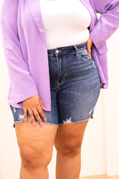 Judy Blues Summer Vibes Mid Rise Shorts