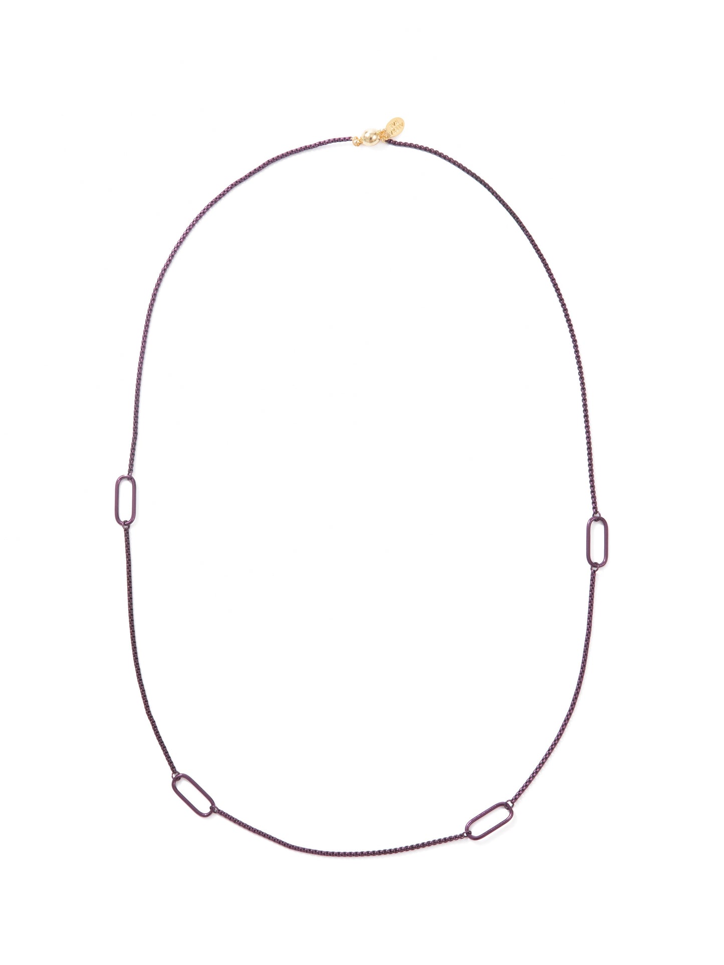 The Promise Necklace - Liquid Metallic Plum