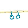 Milan Earrings - Liquid Metallic Mermaid Blue