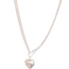 Velvet Heart Necklace - Metallic Whisper