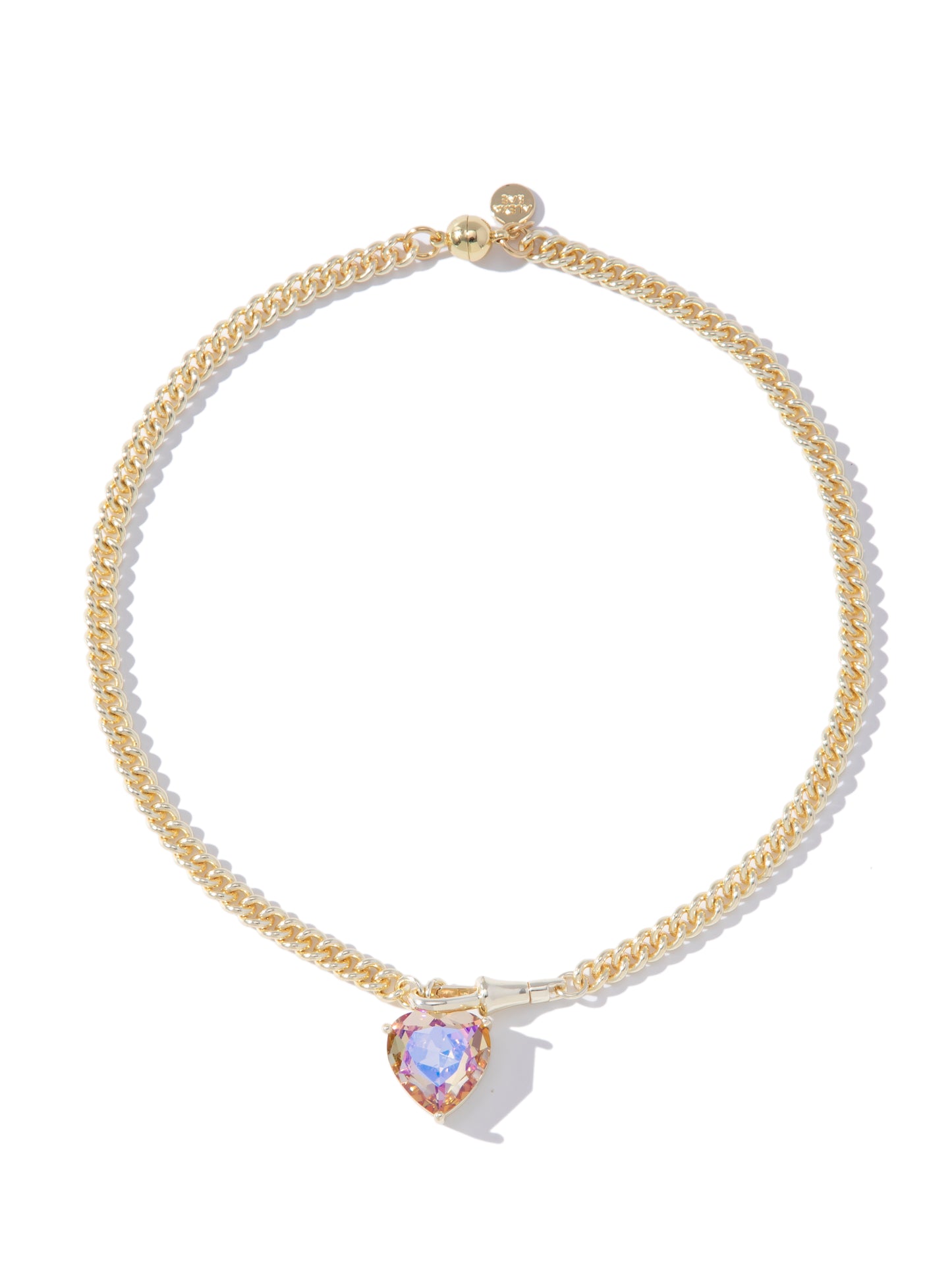 Velvet Heart Necklace - Metallic Moonlight