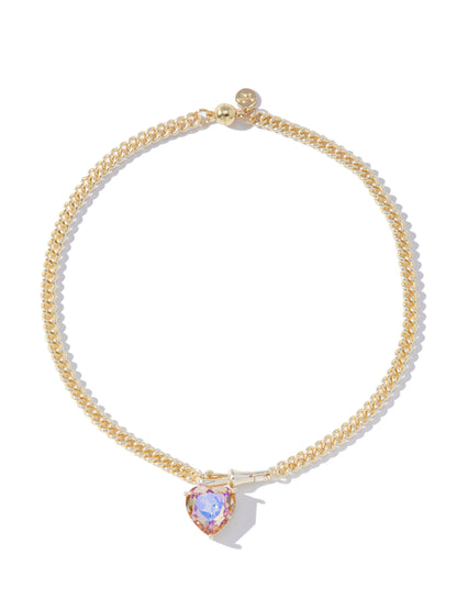 Velvet Heart Necklace - Metallic Moonlight