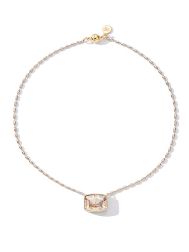 Verona Necklace - Metallic Linen Moonlight