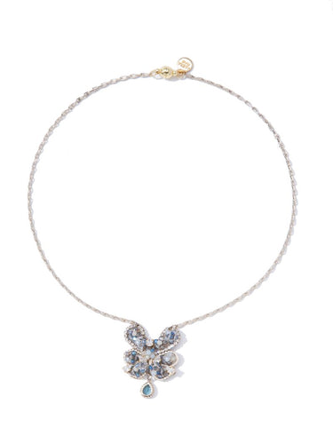 Blue Horizon Necklace - Linen Midnight