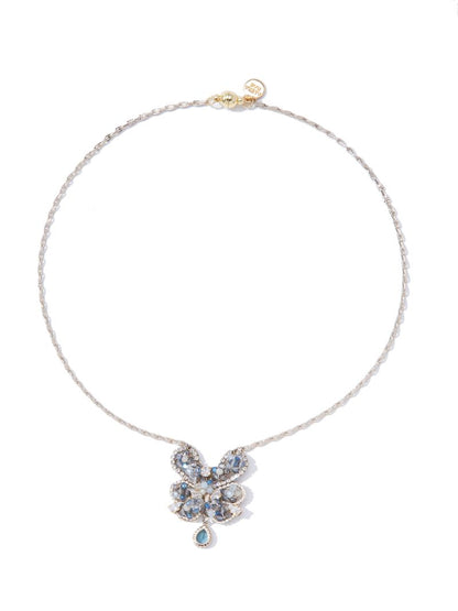 Blue Horizon Necklace - Linen Midnight