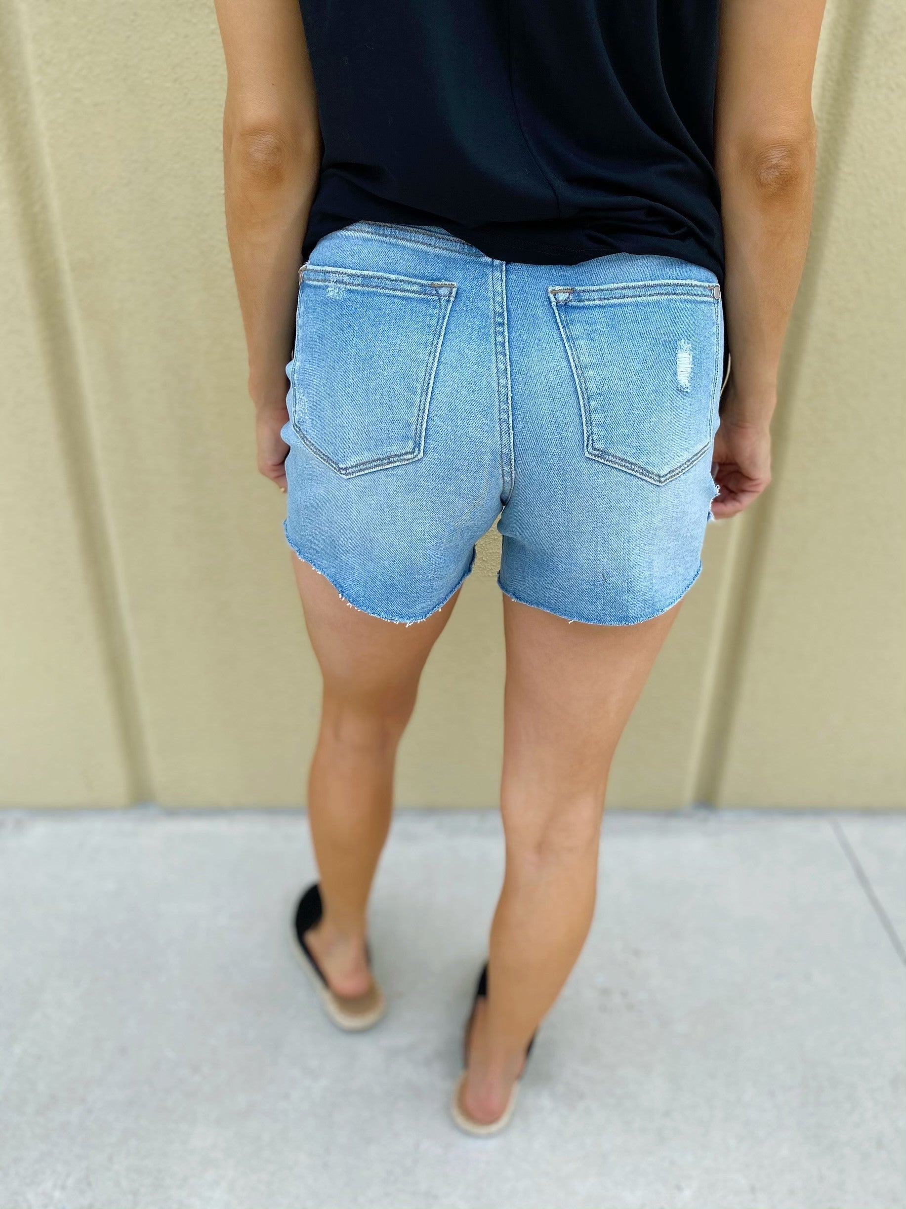 Judy Blue Summer Time View Denim Shorts
