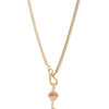 Wanderheart Necklace - Gold Coral Mist
