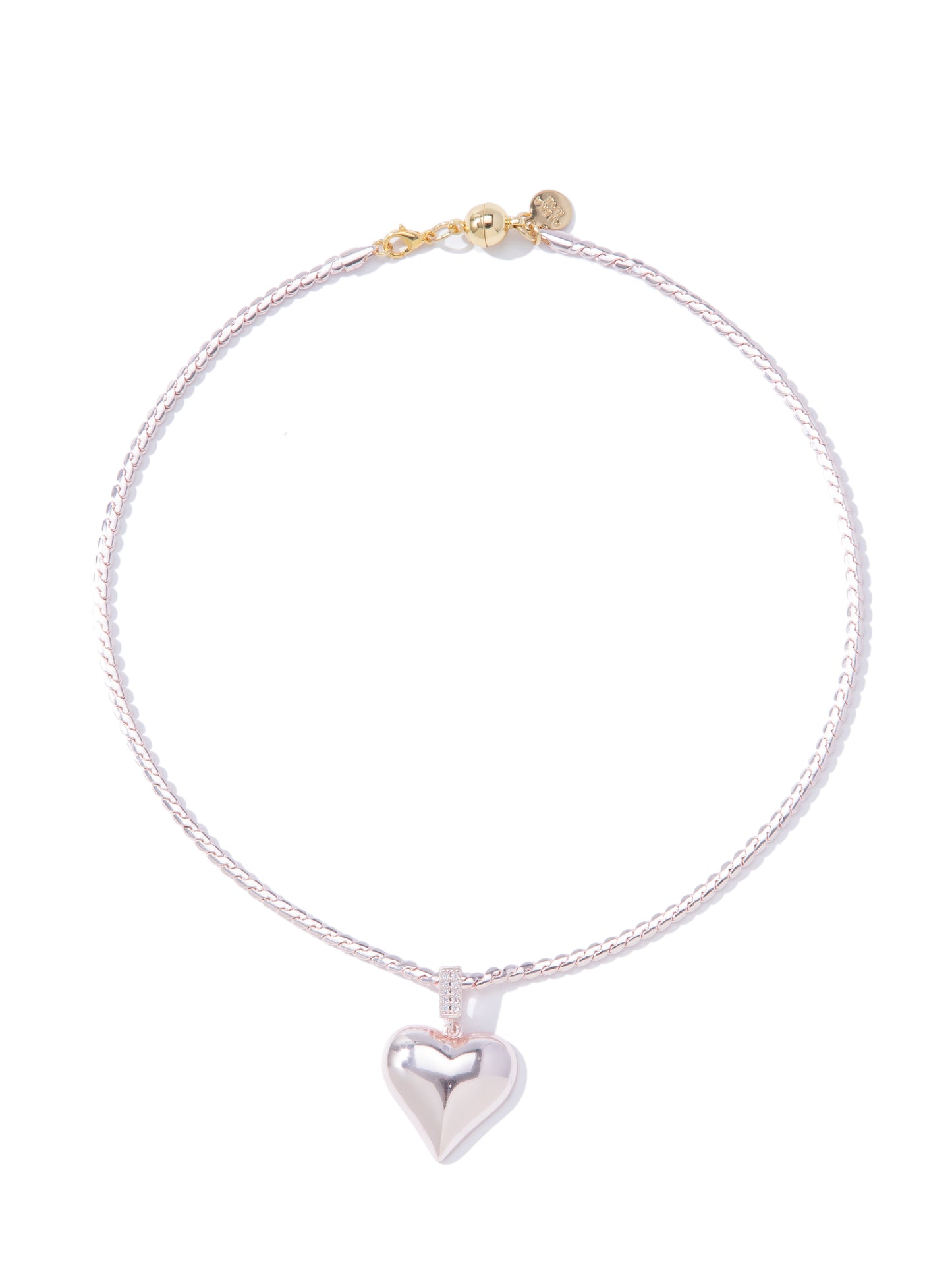 Wanna Fall In Love Necklace - Metallic Coconut