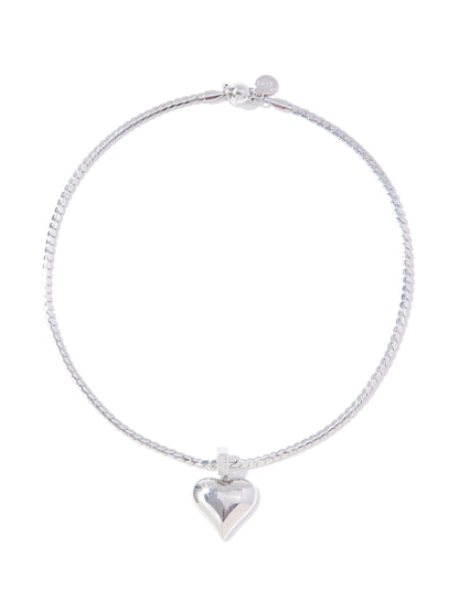 Wanna Fall In Love Necklace - Silver