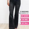 Sexy Back by The Denim BAR  - Flare Jeans in Black - 3 Inseams