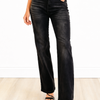 Hot Take By Denim BAR - Straight Leg Jeans - Black