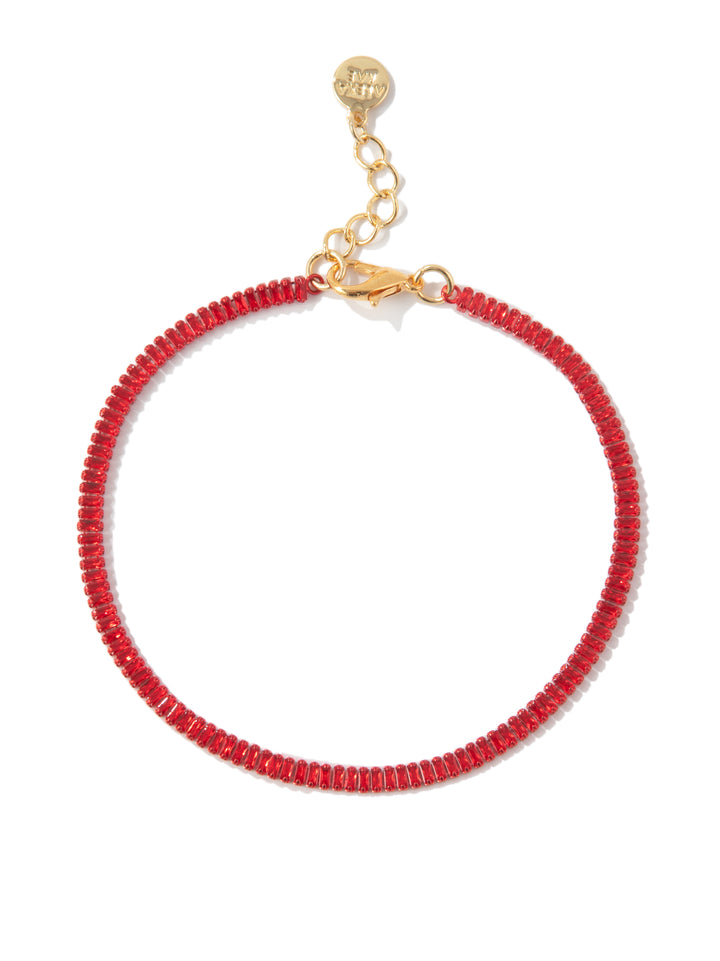 What Happens In Vegas Anklet - Metallic Rouge