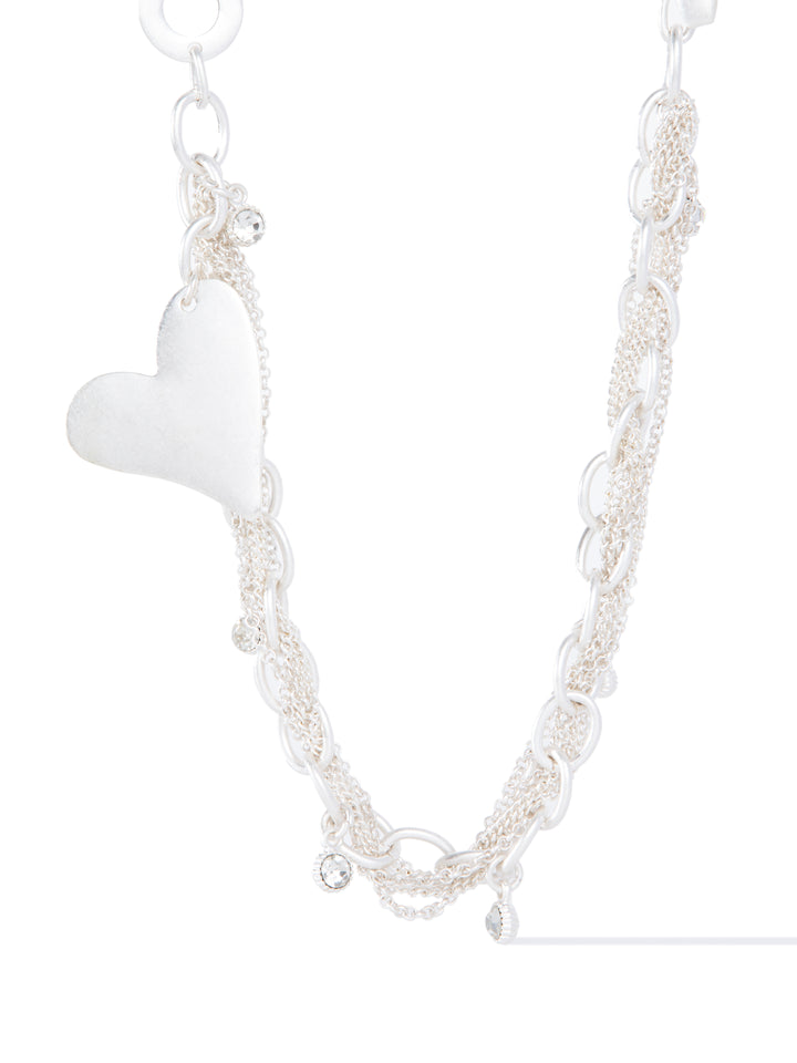 Wild At Heart Necklace - Pearl White