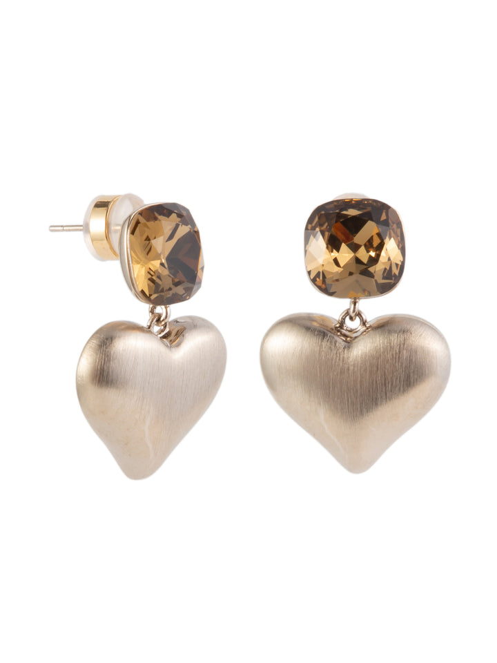 Wild Love Earrings - Metallic Linen Caramel