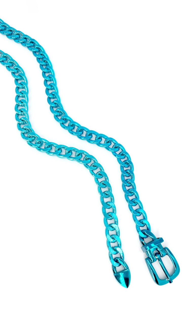 Sugar Sugar Belt - Liquid Metallic Ken Blue