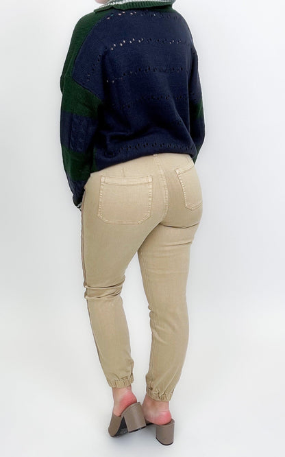 Risen Top Gun Jogger Jeans - Sand