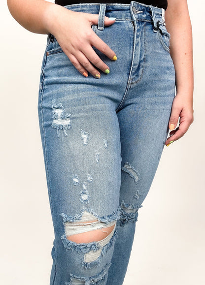 Judy Blue 90's Hi Rise Slim Straight Leg Jeans