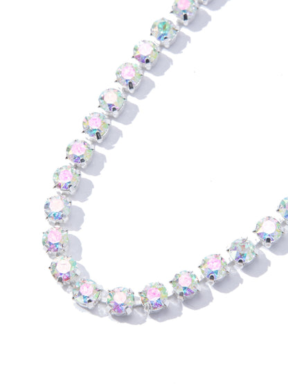 A Higher Place Necklace - Liquid Metallic Pearl White Pinky Promise - By Alexa Rae