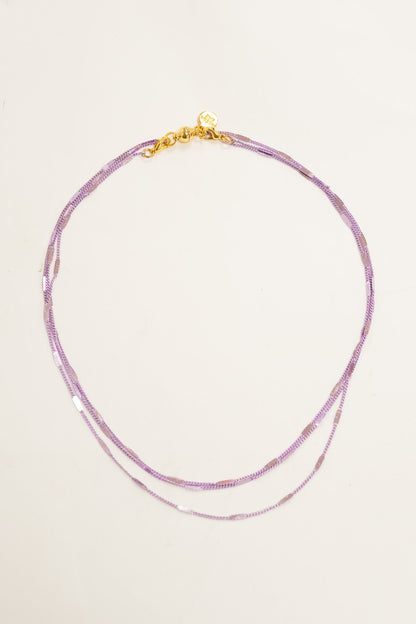Vegas Night Necklace - Metallic Pure Serenity