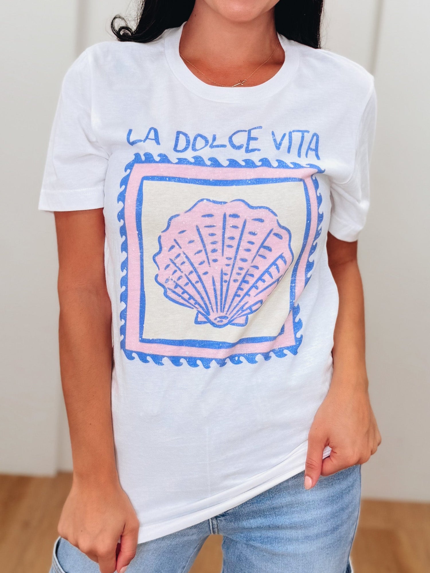 La Dolce Vita Shell Tee - 2 Colors!