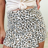Feline Fine By Risen - High Rise Button Down Skort - Cream