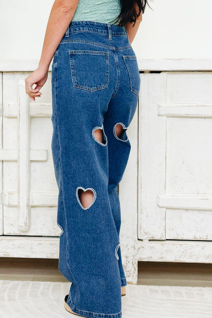 Love Locked Wide Leg Jeans - Denim