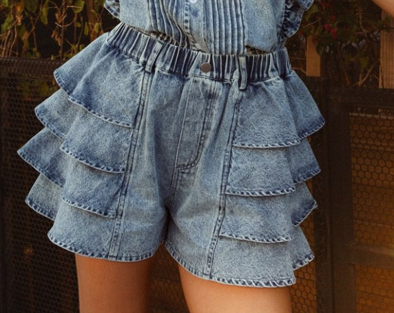 Layers Of Confidence Shorts - Denim