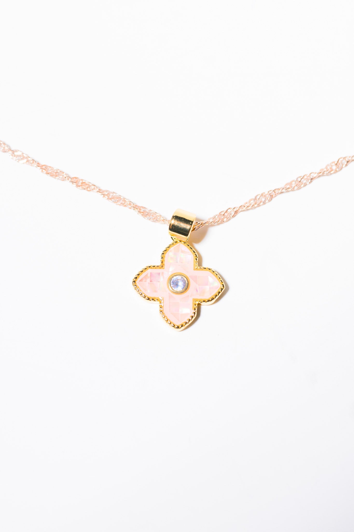 Quiet Meadow Necklace - Metallic Whisper