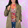 From The Beginning Faux Suede Blazer