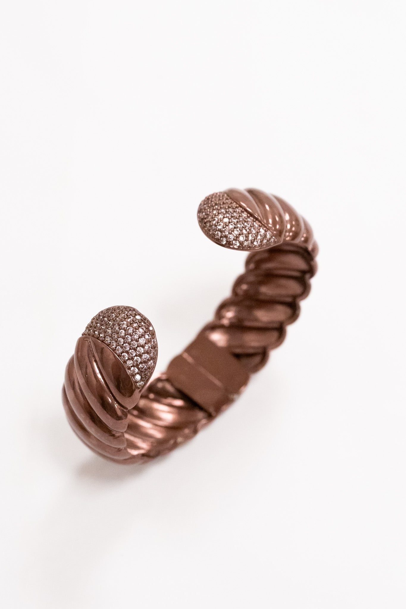 Crescent Moon Bracelet - Metallic Espresso