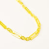 Josie Necklace - Metallic Lime Punch