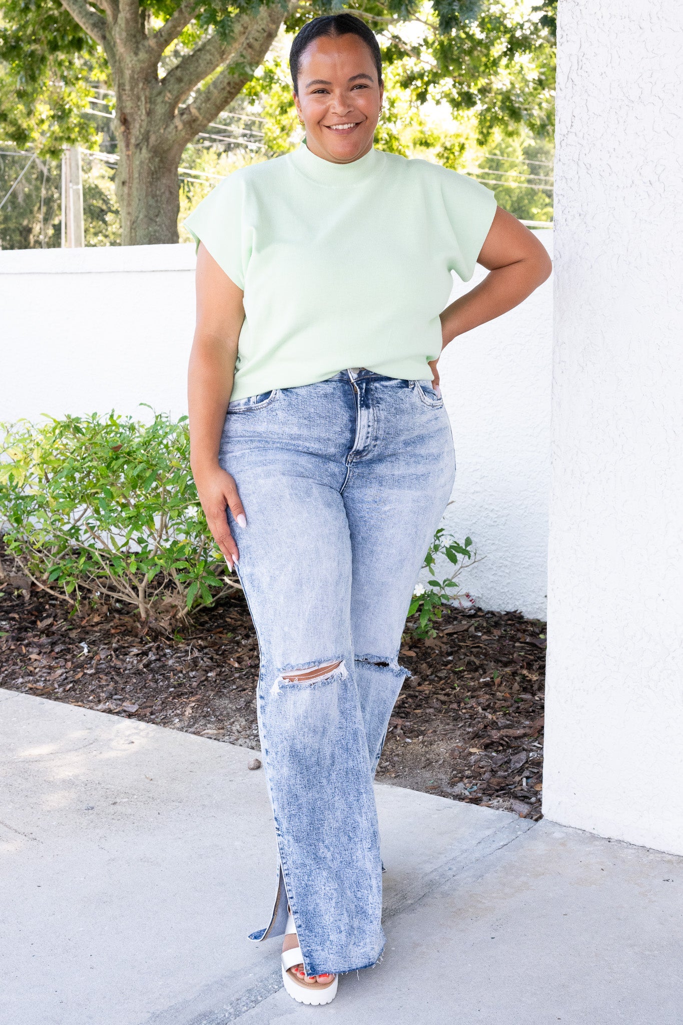 Risen Roxanne High Rise Straight Jeans - Medium
