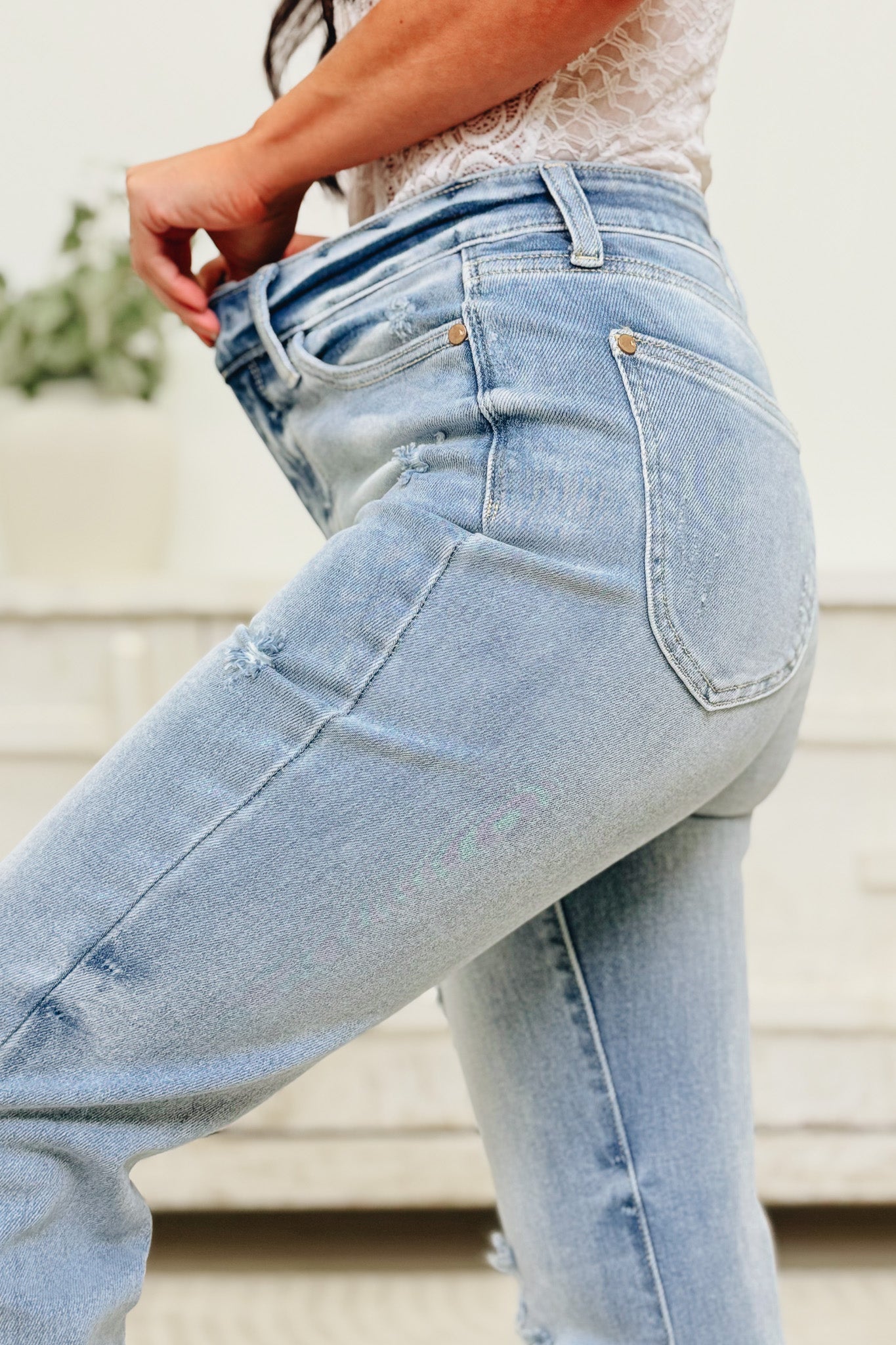 Greatness Awaits By Judy Blue - High Rise Flare Jeans - Light