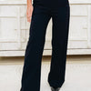 The Straight Talk Breezebound Wide Leg Pants - Black