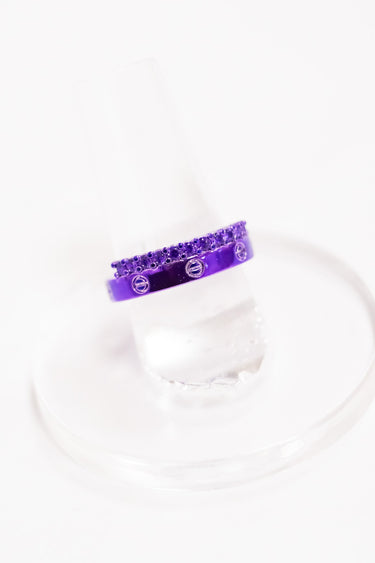 Cart This Ring - Neon Electric Purple