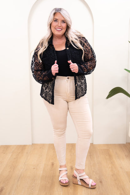 Judy Blue Cool Whip High Rise Garment Dyed Tummy Control Skinny Jeans