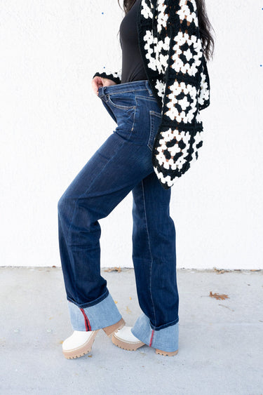 Full Of Adventure By Mica - High Rise Wide Leg Jeans