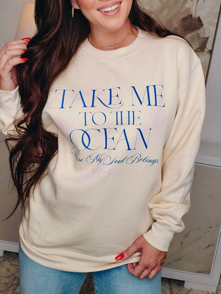 Take Me To The Ocean Graphic Sweatshirt