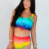 Rainbow Two Piece Tankini Set