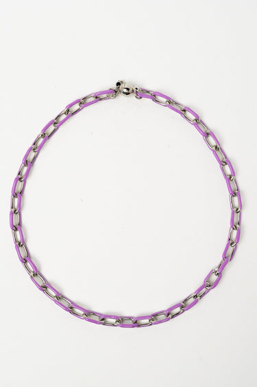 Paris Necklace - Silver Lilac
