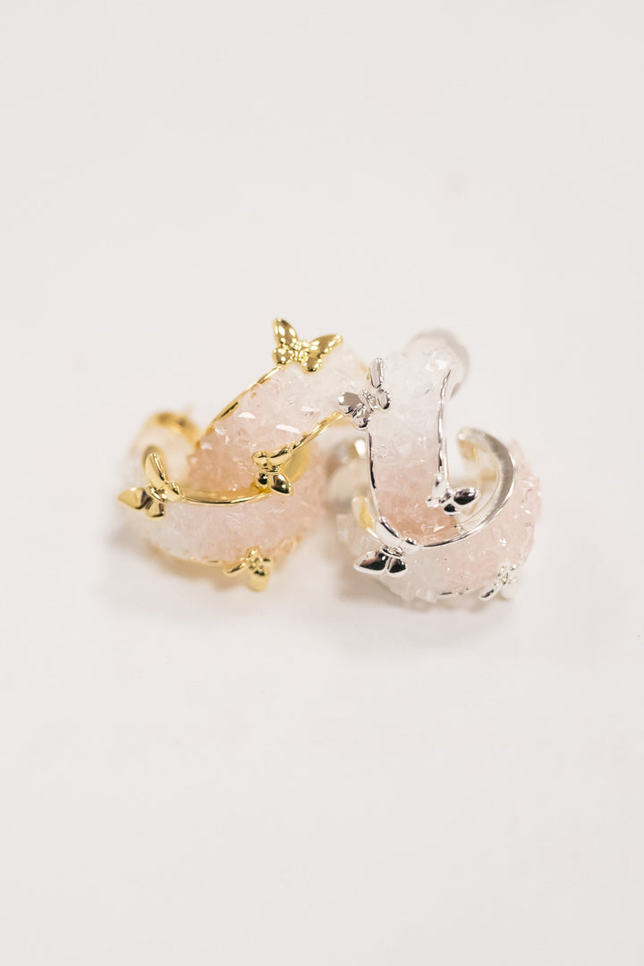 Butterfly Kisses Earrings - Petal