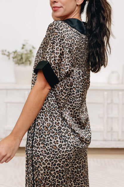 Track 'Em Down Leopard Top - Black Leopard