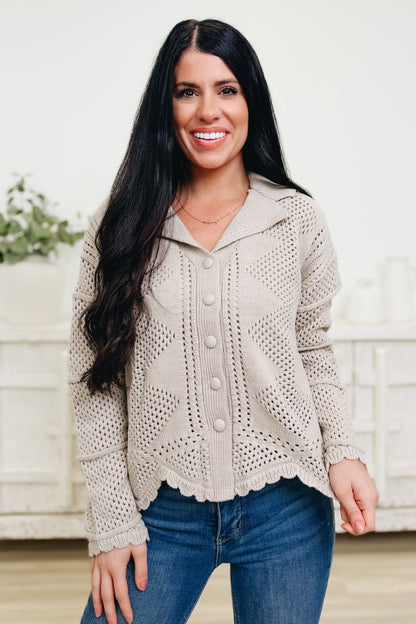 Absolutely You Scalloped Cardigan - By Alexa Rae