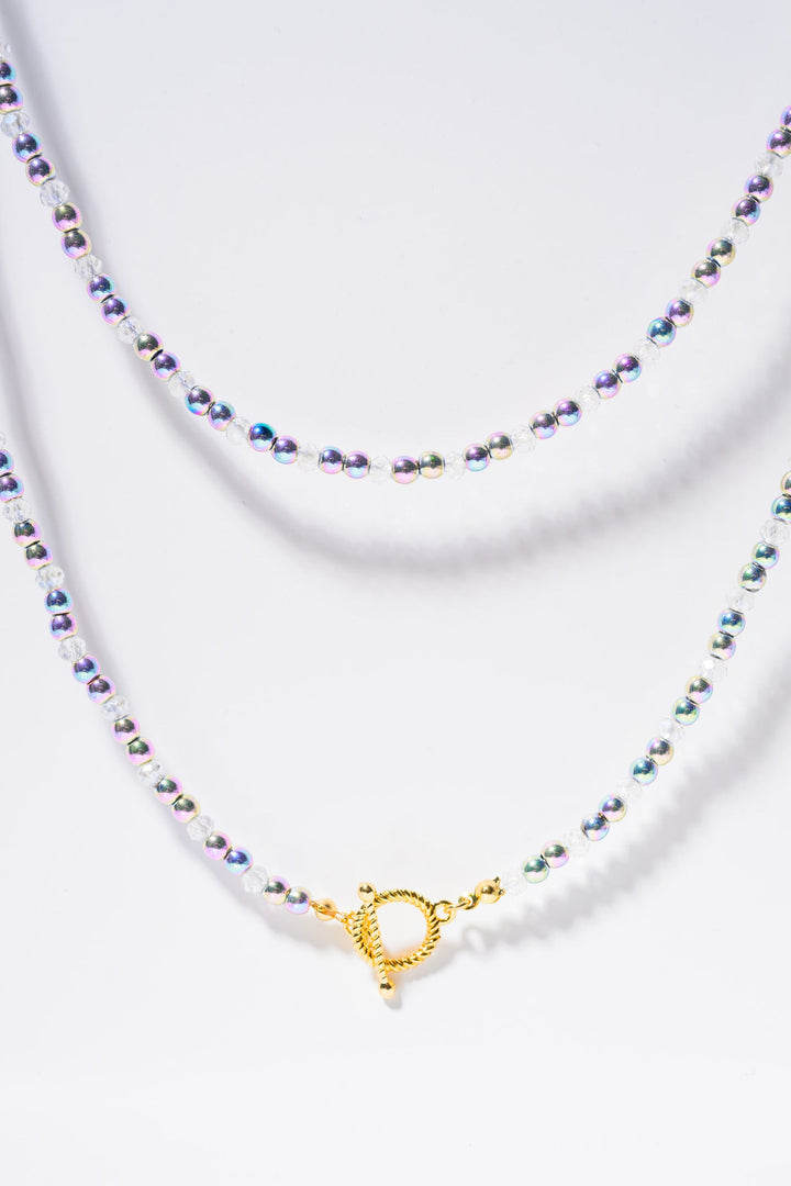 White Lotus Necklace - Gold Mystic Mermaid