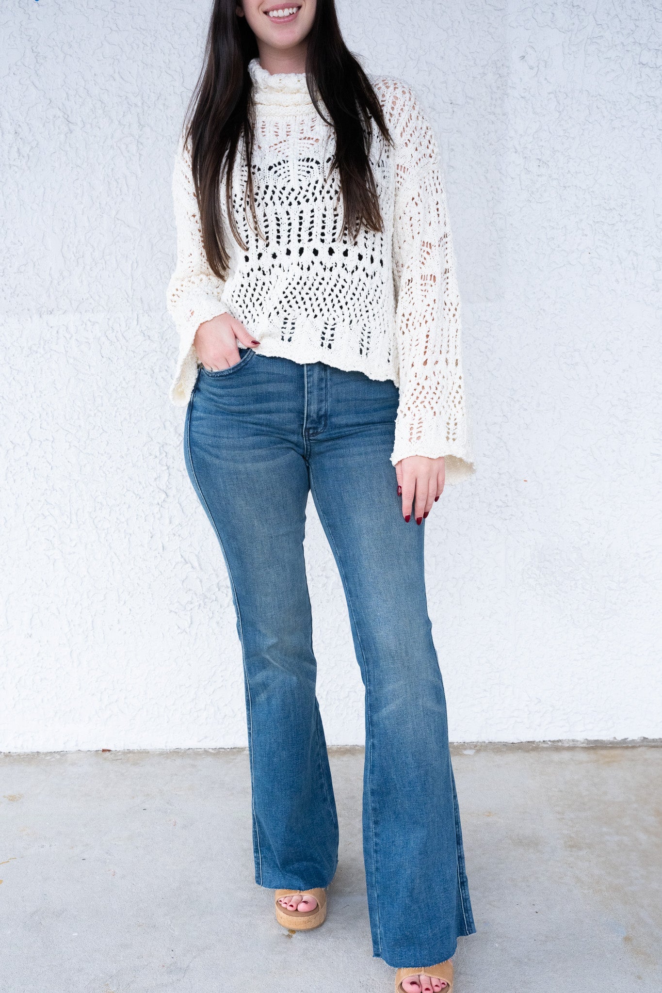 Tasteful By Judy Blue - Mid Rise Tummy Control Vintage Flare Jeans
