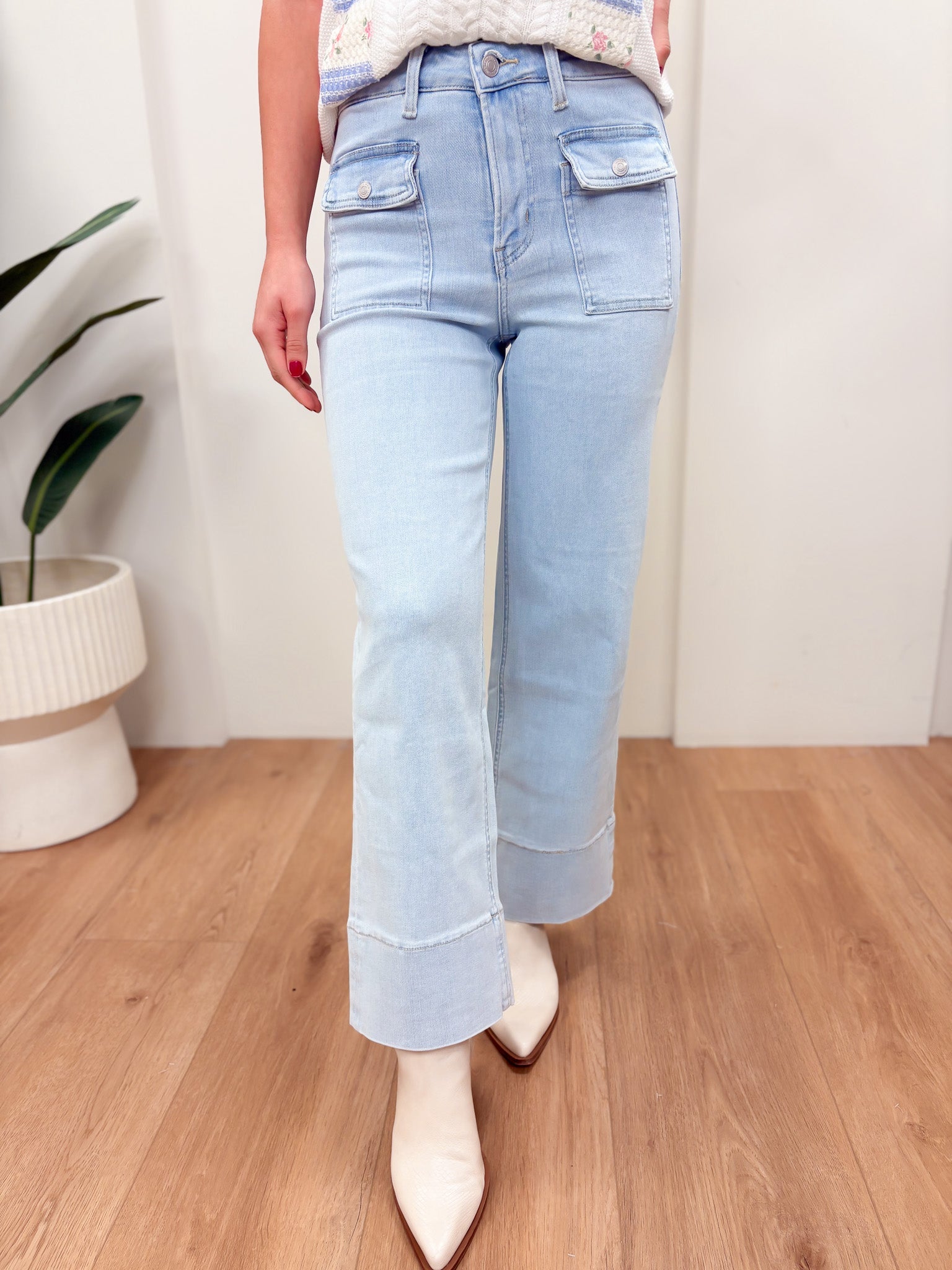 The Vanna By Mica - High Rise Wide Leg Jeans